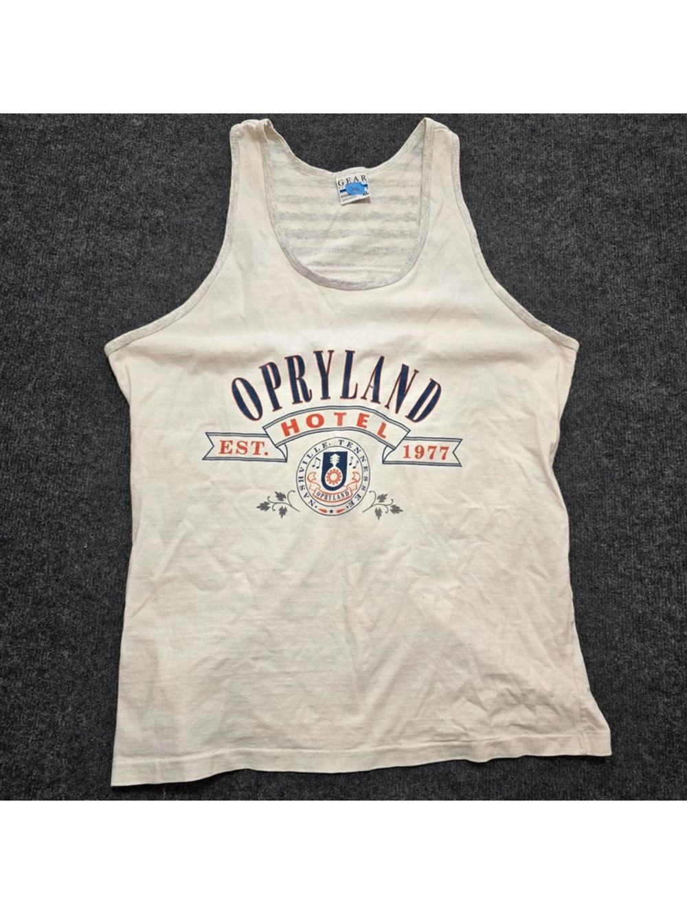 Vintage GEAR for Sports Opryland Hotel Tank Top Oversize XL USA Made